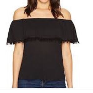 Splendid Senorita Off-Shoulder Ruffled Top